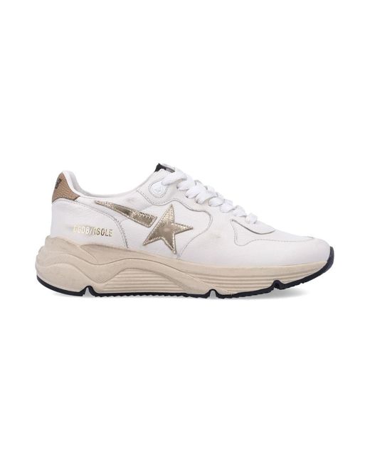 Golden Goose Deluxe Brand White Running Sole Sneakers