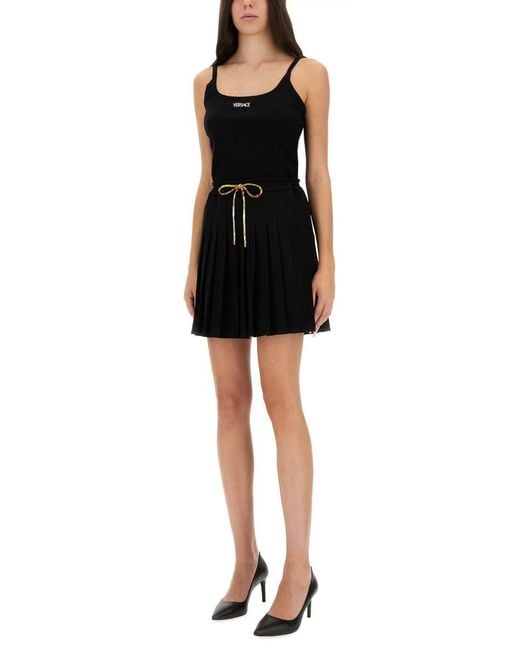 Versace Black Tops With Logo