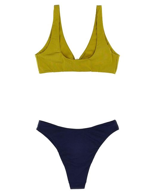 Elisabetta Franchi Multicolor Two-Tone Bikini
