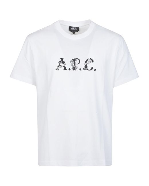 A.P.C. White Tshirt for men