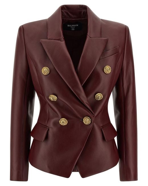 Balmain Brown '6 Bottoni' Blazer