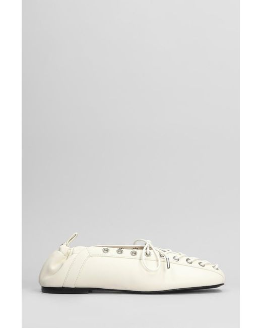 Ganni Natural Ballet Flats
