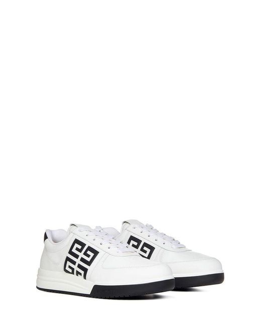 Givenchy White G4 Leather Sneakers for men