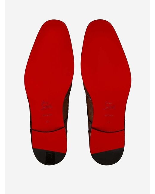 Christian Louboutin Brown Grave Derby Shoes for men