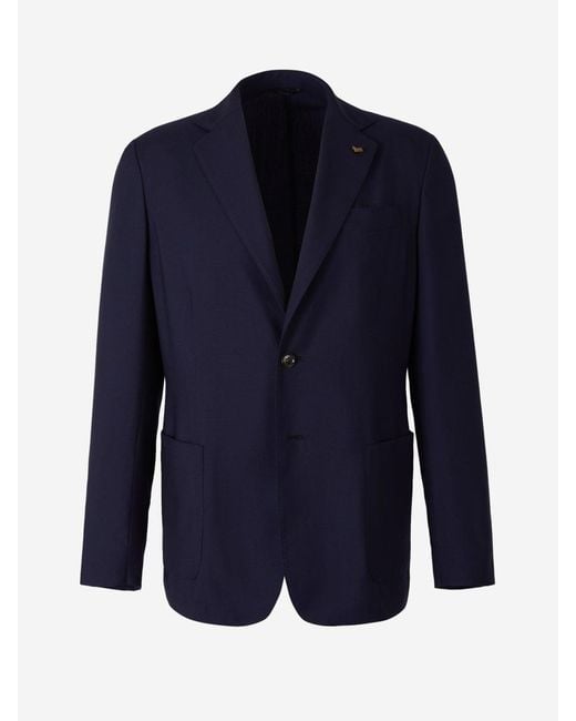 Colombo Blue Ultralight Cashmere Blazer for men