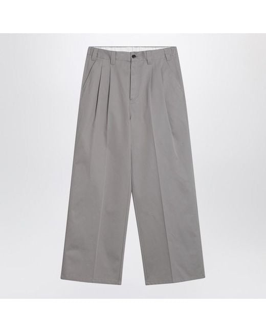 Maison Margiela Gray Wide Trousers for men