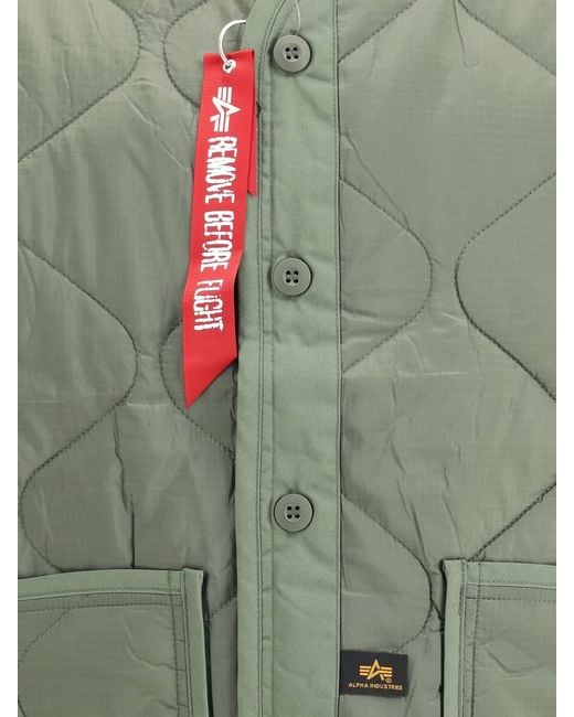 Alpha Industries Green Down Jackets for men