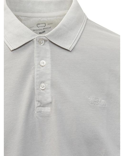 Woolrich Gray Mackinack Polo for men