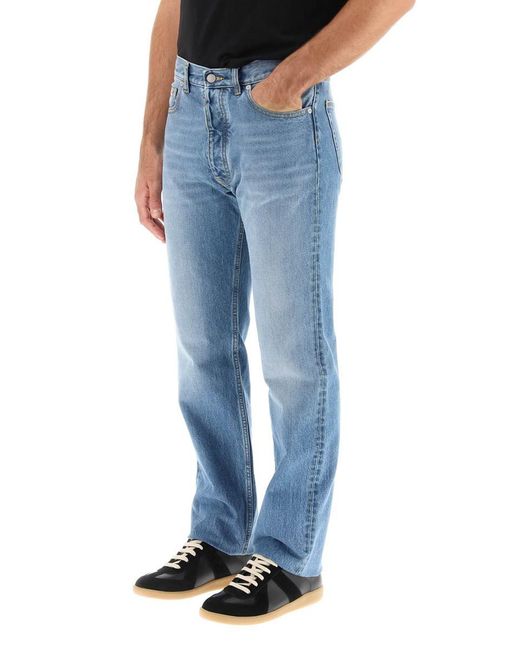 Maison Margiela Blue Five-pocket Straight Jeans for men