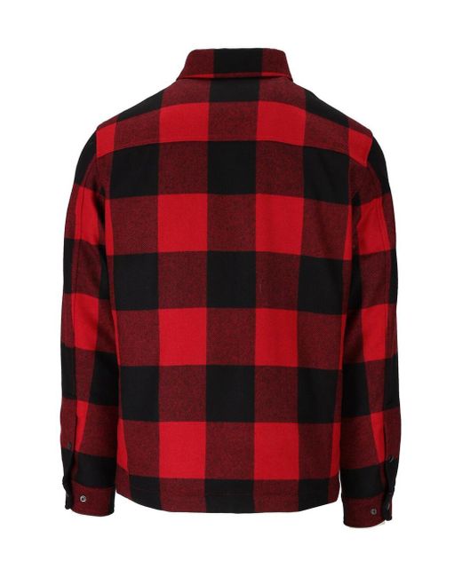 Woolrich Red Alaskan Check Overshirt for men