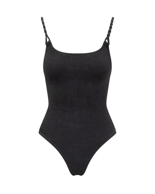 Hunza G Black Camille One Piece Swimsuit