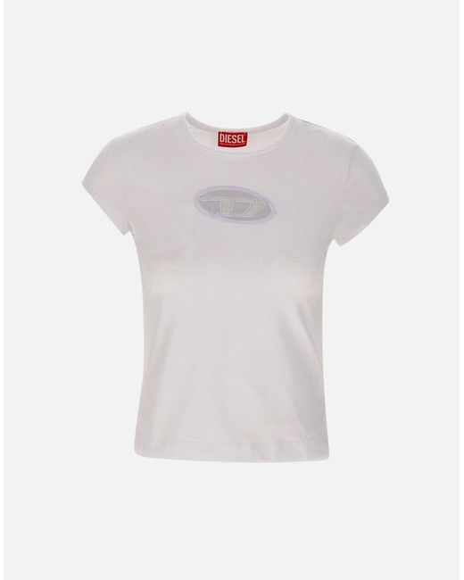 DIESEL White T-Shirts And Polos