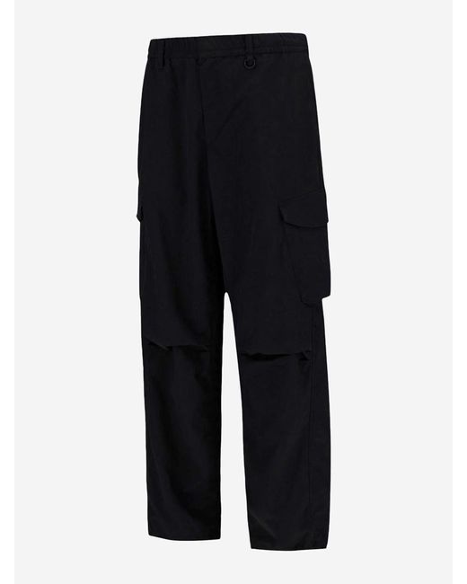 Herno Blue Technical Cargo Pants for men