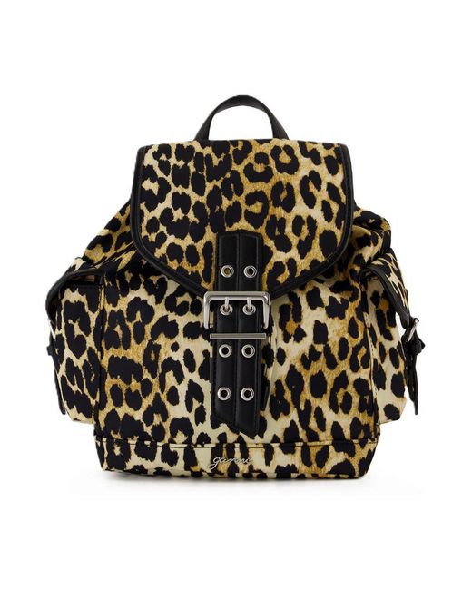 Ganni Black Bucky Small Backpack