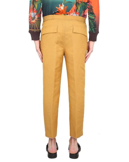 Etro Yellow York Pants for men