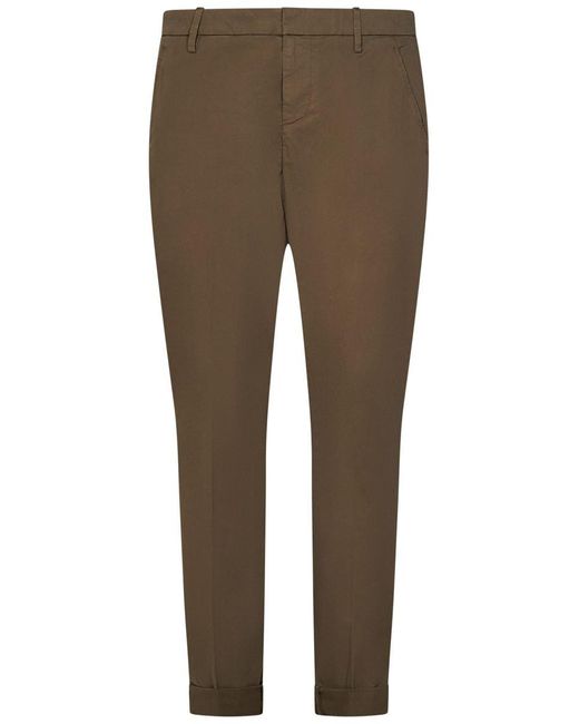 Dondup Brown Gaubert Trousers for men