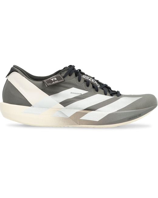 Y-3 Gray Adios 9 Low-Top Sneakers for men