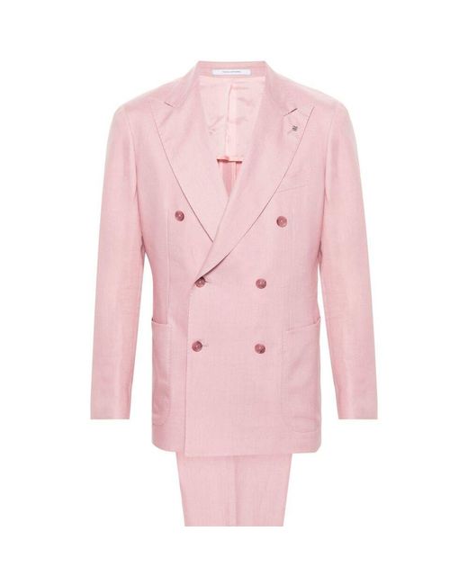 Tagliatore Pink Suits for men