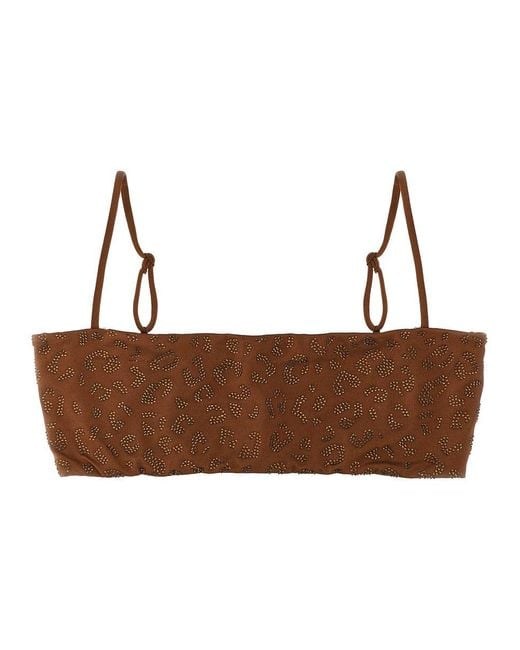 Mc2 Saint Barth Brown 'Athena' Bikini Top