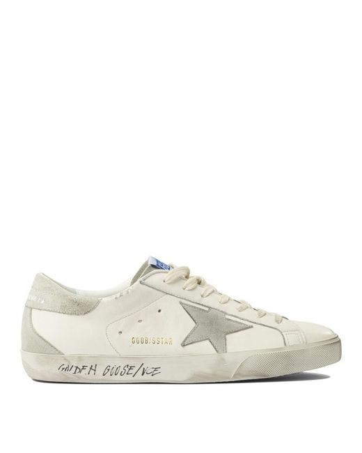 Golden Goose Deluxe Brand White "Super-Star" Sneakers for men
