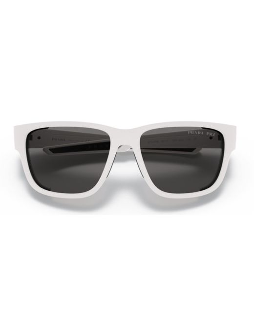 Prada Gray Ps07Ws Polarizzato Sunglasses for men