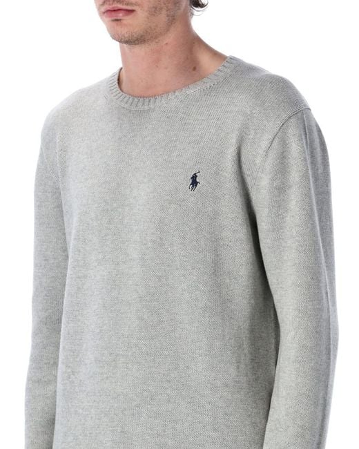 Polo Ralph Lauren Gray Crewneck Sweater for men