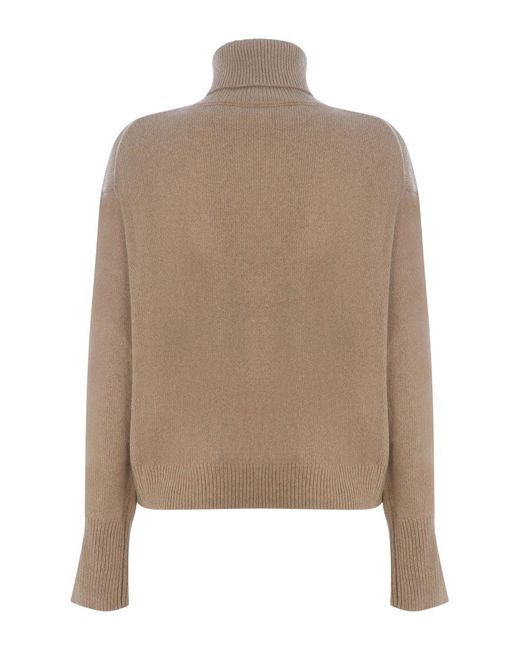 KENZO Natural High Neck Sweater With Application