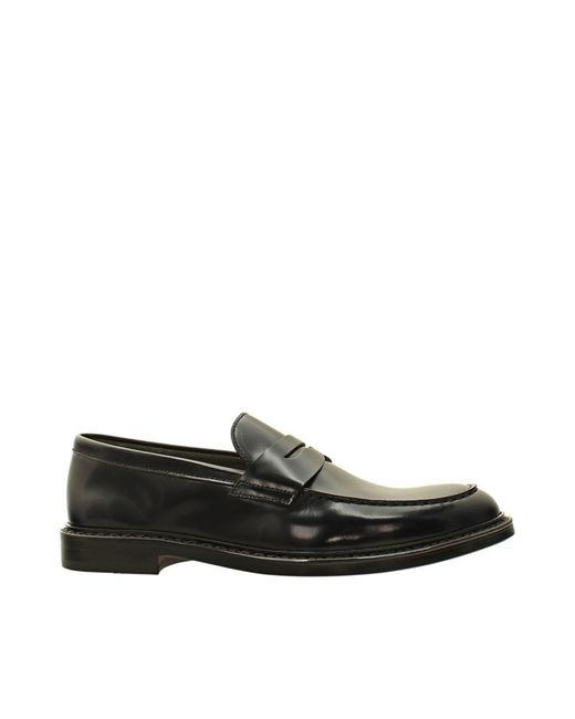 Doucal's Black Moccasin for men