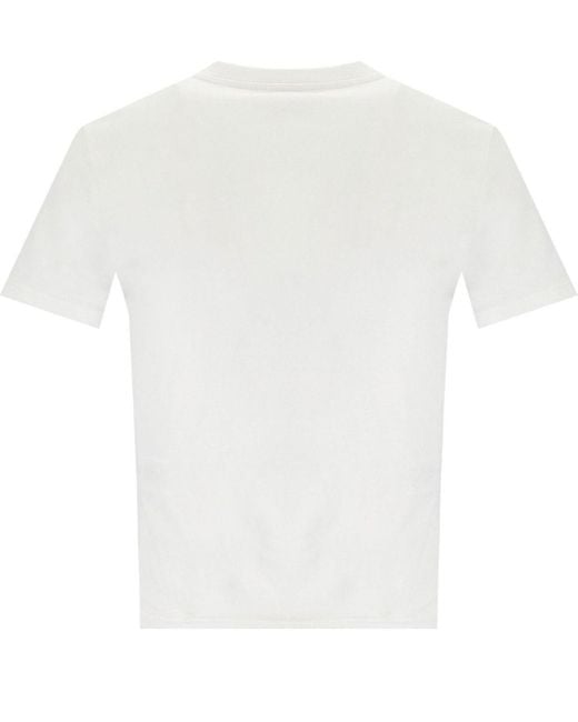 Elisabetta Franchi White Cropped T-Shirt