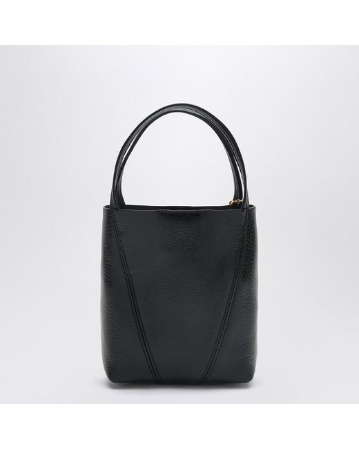 Chloé Black Chloã Small Spin Leather Tote Bag
