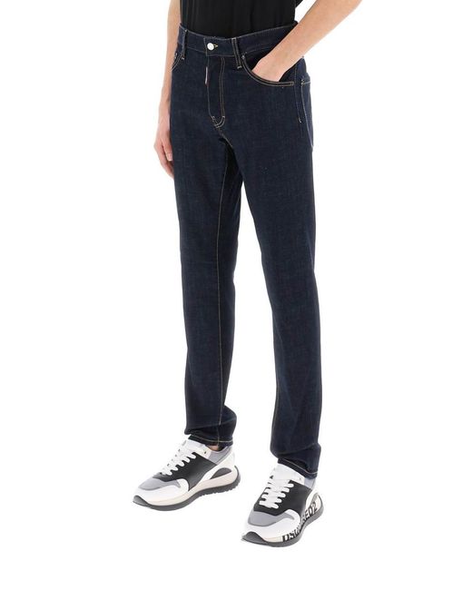 DSquared² Blue Cool Guy Jeans In Dark Rinse Wash for men