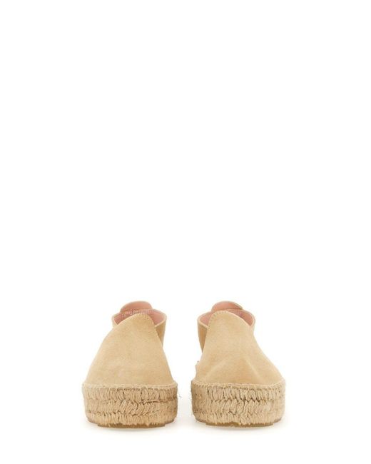 Manebí Natural Espadrille Platform Hamptons