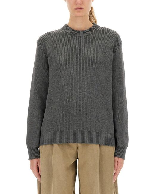 Golden Goose Deluxe Brand Gray Jersey With Logo