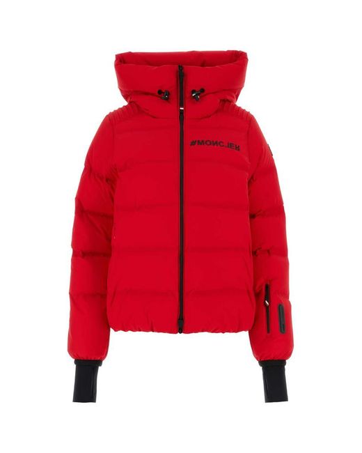 3 MONCLER GRENOBLE Red Suisses Heavy Jacket
