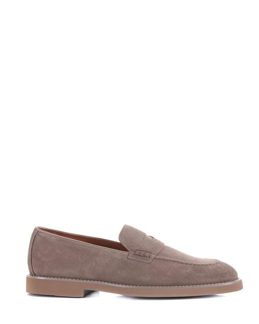 Doucal's Brown Flat Shoes for men