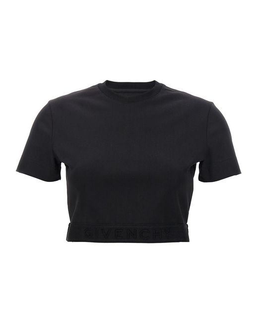 Givenchy Blue Cropped T-Shirt