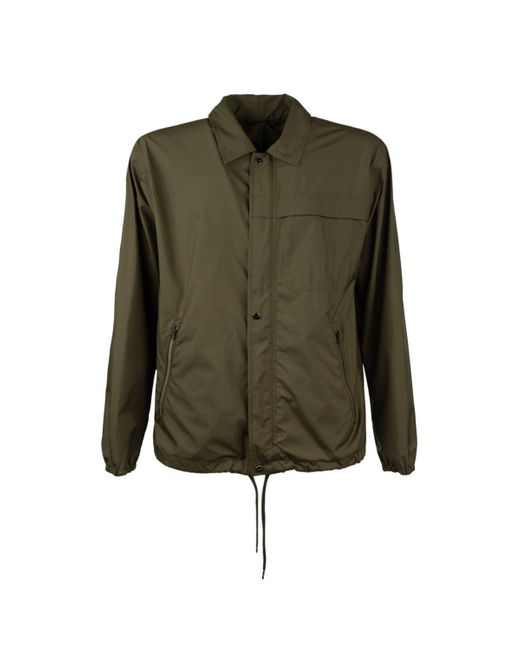 Herno Green Military Jacket for men