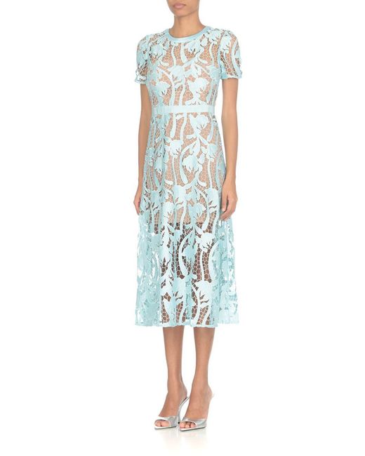 Self-Portrait Self Portrait Dresses Light Blue