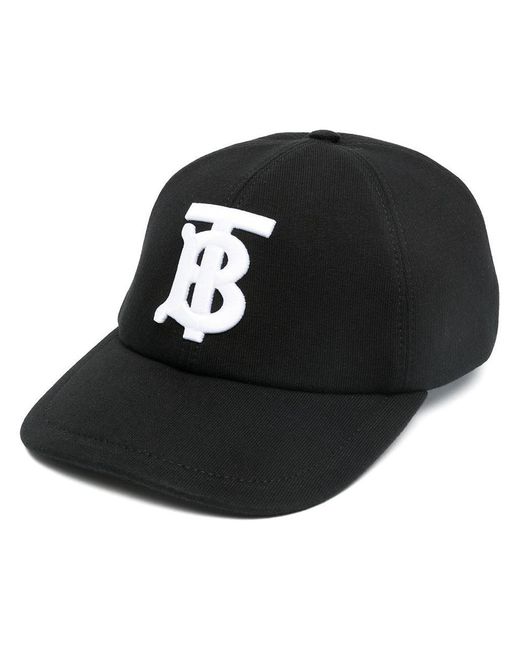 Burberry Black Tb Monogram Baseball Cap
