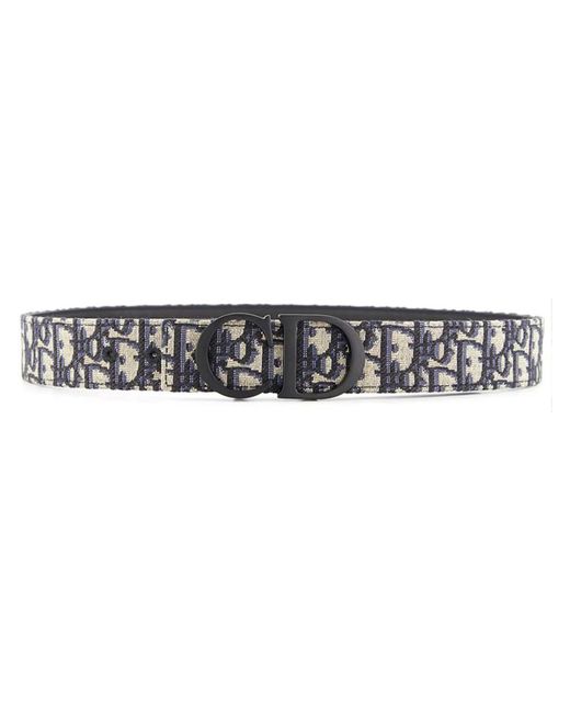Dior White Cd Belt Accessories for men