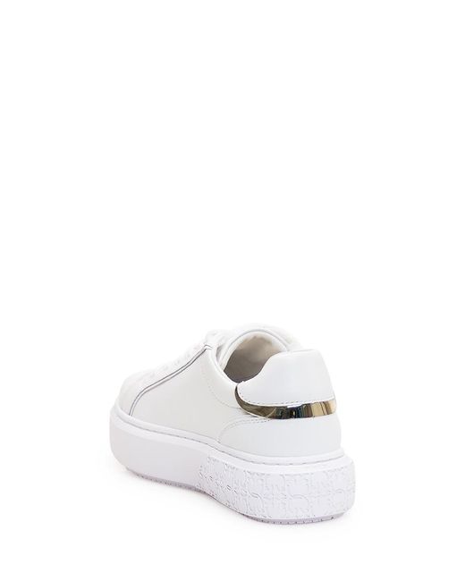 Pinko White Sneaker With Platform