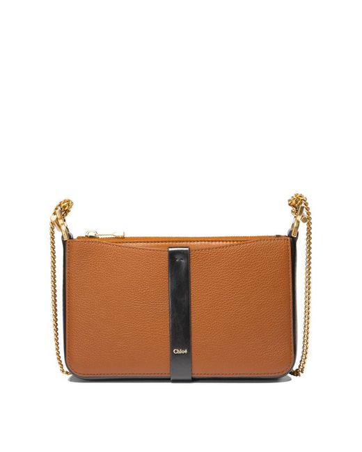 Chloé Brown "marcie" Crossbody Bag