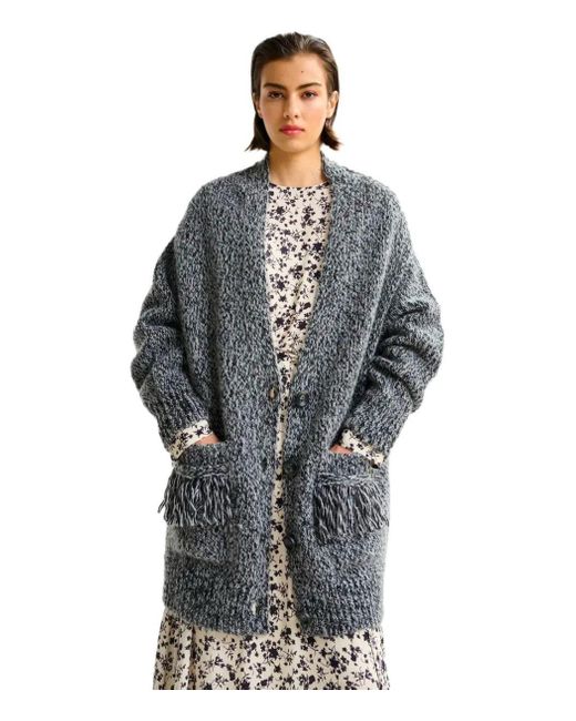 Essentiel Antwerp Gray Inlace Cardigan