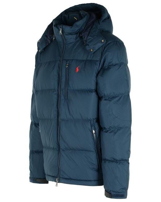 Polo Ralph Lauren Blue Polyester Down Jacket for men