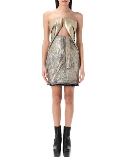 Rick Owens Multicolor Prong Mini Dress