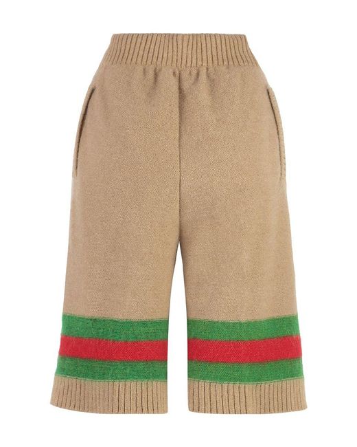 Gucci Brown Knitted Shorts