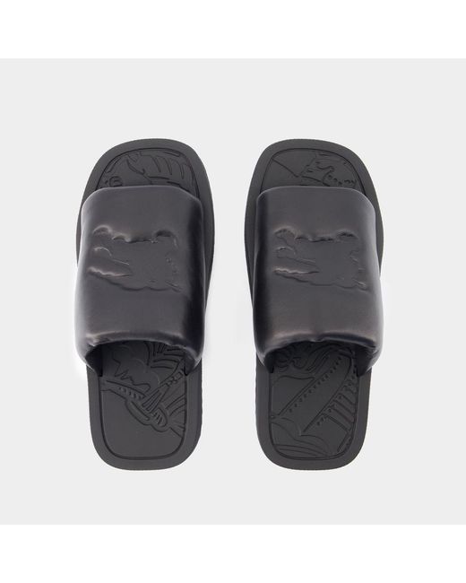 Burberry Blue Lf Knight Slab Sandals