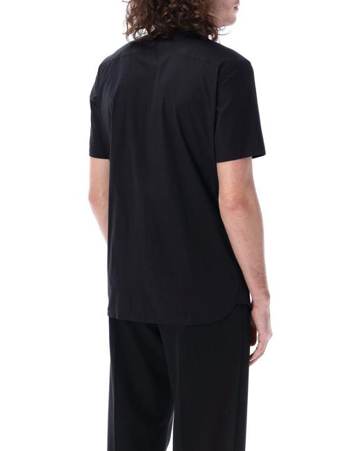 Burberry Black Stretch Cotton Shirt for men