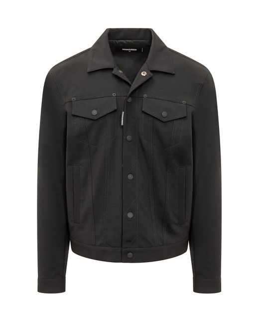 DSquared² Black Tailored Danim Jacket for men