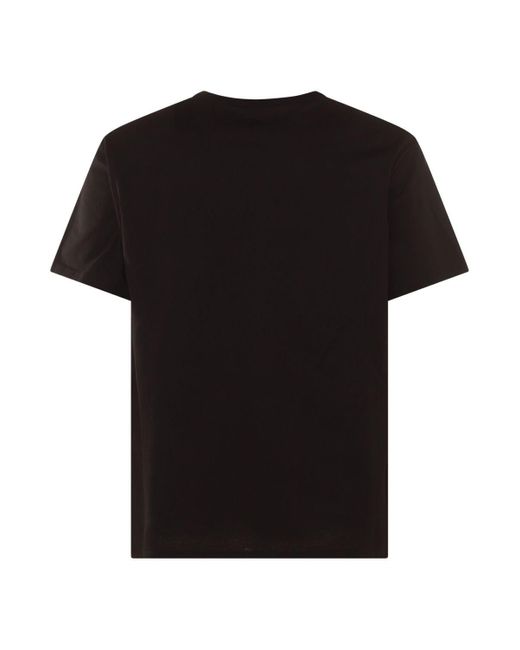Alexander McQueen Black Multicolour Cotton T-Shirt for men